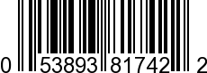 UPC-A <b>053893817422 / 0 53893 81742 2