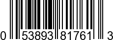 UPC-A <b>053893817613 / 0 53893 81761 3