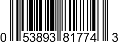 UPC-A <b>053893817743 / 0 53893 81774 3