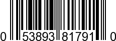 UPC-A <b>053893817910 / 0 53893 81791 0