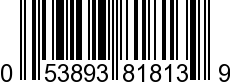 UPC-A <b>053893818139 / 0 53893 81813 9
