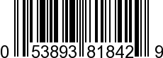 UPC-A <b>053893818429 / 0 53893 81842 9