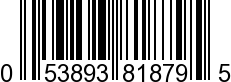 UPC-A <b>053893818795 / 0 53893 81879 5