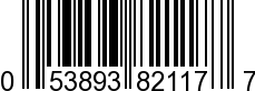 UPC-A <b>053893821177 / 0 53893 82117 7