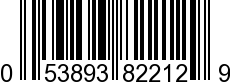 UPC-A <b>053893822129 / 0 53893 82212 9