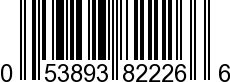 UPC-A <b>053893822266 / 0 53893 82226 6