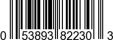 UPC-A <b>053893822303 / 0 53893 82230 3
