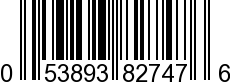 UPC-A <b>053893827476 / 0 53893 82747 6