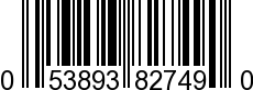 UPC-A <b>053893827490 / 0 53893 82749 0