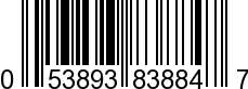 UPC-A <b>053893838847 / 0 53893 83884 7