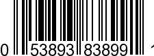 UPC-A <b>053893838991 / 0 53893 83899 1