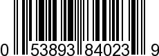 UPC-A <b>053893840239 / 0 53893 84023 9