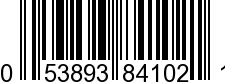 UPC-A <b>053893841021 / 0 53893 84102 1