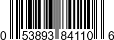 UPC-A <b>053893841106 / 0 53893 84110 6