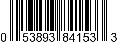 UPC-A <b>053893841533 / 0 53893 84153 3