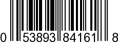 UPC-A <b>053893841618 / 0 53893 84161 8