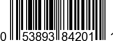 UPC-A <b>053893842011 / 0 53893 84201 1