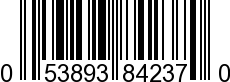 UPC-A <b>053893842370 / 0 53893 84237 0