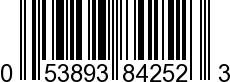 UPC-A <b>053893842523 / 0 53893 84252 3