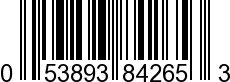 UPC-A <b>053893842653 / 0 53893 84265 3