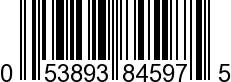 UPC-A <b>053893845975 / 0 53893 84597 5