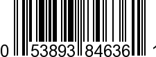 UPC-A <b>053893846361 / 0 53893 84636 1