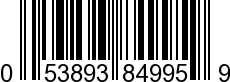 UPC-A <b>053893849959 / 0 53893 84995 9