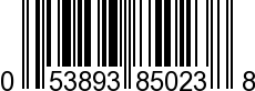 UPC-A <b>053893850238 / 0 53893 85023 8