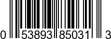 UPC-A <b>053893850313 / 0 53893 85031 3