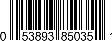 UPC-A <b>053893850351 / 0 53893 85035 1