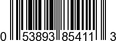 UPC-A <b>053893854113 / 0 53893 85411 3