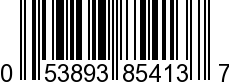 UPC-A <b>053893854137 / 0 53893 85413 7