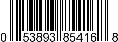 UPC-A <b>053893854168 / 0 53893 85416 8