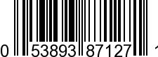 UPC-A <b>053893871271 / 0 53893 87127 1