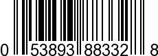 UPC-A <b>053893883328 / 0 53893 88332 8