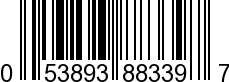 UPC-A <b>053893883397 / 0 53893 88339 7