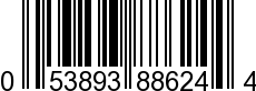 UPC-A <b>053893886244 / 0 53893 88624 4