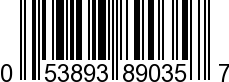 UPC-A <b>053893890357 / 0 53893 89035 7