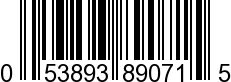 UPC-A <b>053893890715 / 0 53893 89071 5