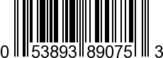 UPC-A <b>053893890753 / 0 53893 89075 3