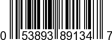 UPC-A <b>053893891347 / 0 53893 89134 7