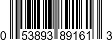 UPC-A <b>053893891613 / 0 53893 89161 3