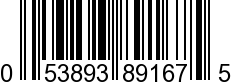 UPC-A <b>053893891675 / 0 53893 89167 5