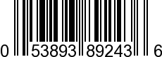 UPC-A <b>053893892436 / 0 53893 89243 6