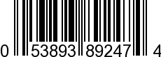 UPC-A <b>053893892474 / 0 53893 89247 4