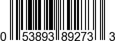 UPC-A <b>053893892733 / 0 53893 89273 3