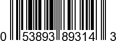 UPC-A <b>053893893143 / 0 53893 89314 3