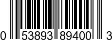 UPC-A <b>053893894003 / 0 53893 89400 3