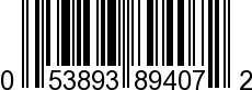 UPC-A <b>053893894072 / 0 53893 89407 2