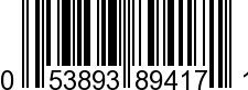 UPC-A <b>053893894171 / 0 53893 89417 1